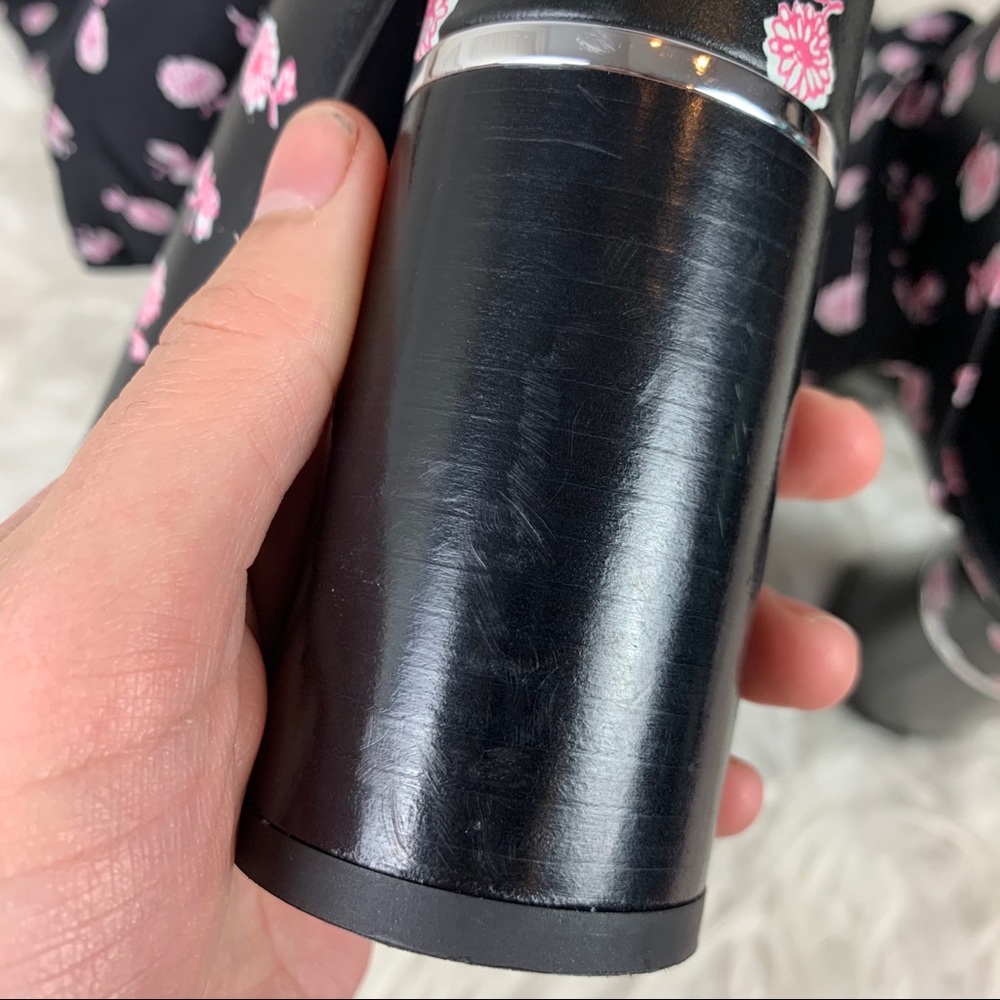 3.1 Phillip Lim Black and Pink Floral Heels - Picture 6 of 12